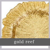 Gold Reef Charger Plate To Hire